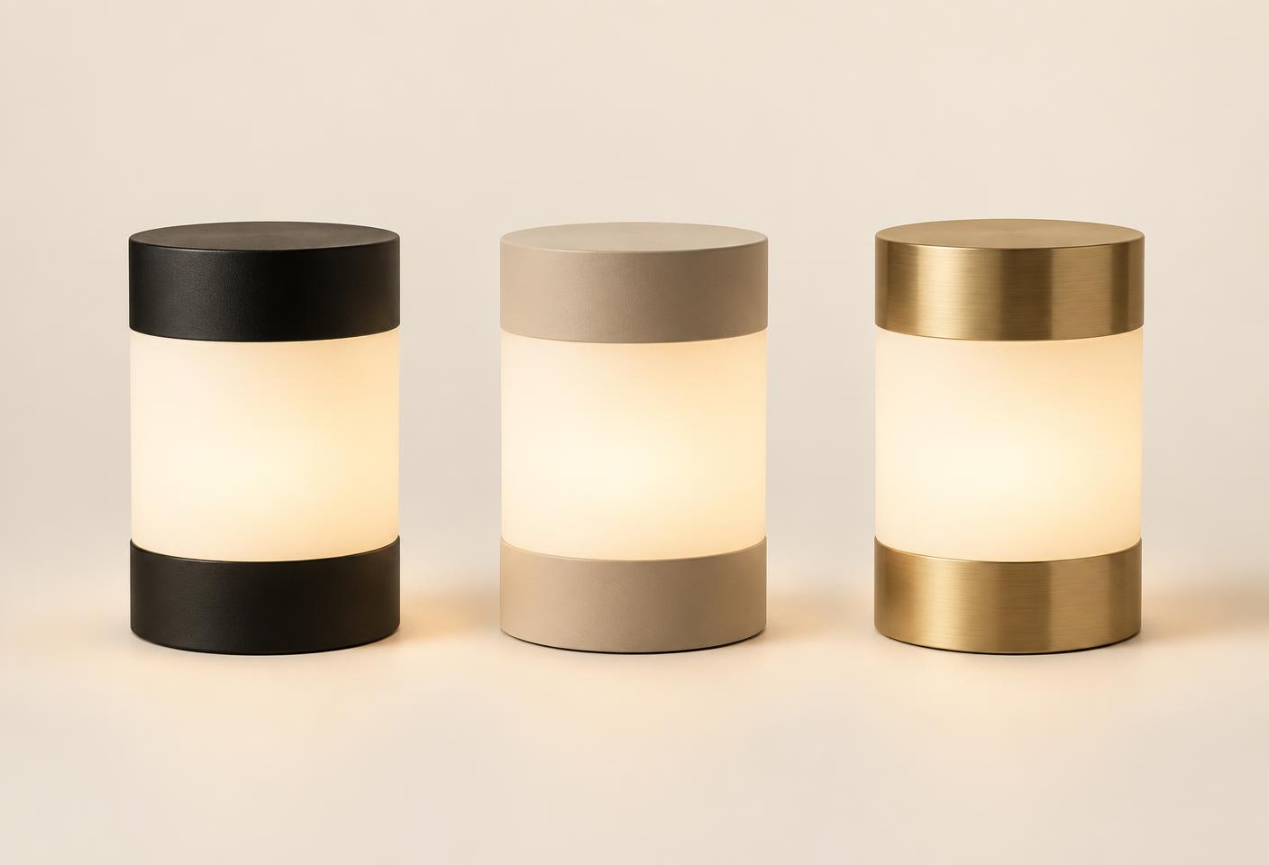 SERVELUX ONE in Black, Sand und Brass